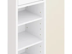 SoBuy Badezimmerschrank Hochschrank Badregal mit 6 Einlegeböden 20x180x20cm BZR34-II-W* Regal Weiß