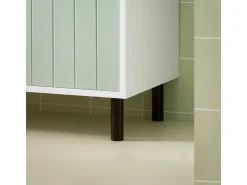 SoBuy Badkommode Badezimmerschrank Midischrank Kommode Sideboard BZR138-GR* Aufbewahrung