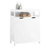 SoBuy Badkommode Kommode Sideboard Flurschrank Badezimmerschrank Weiß BZR121-W* Kommode