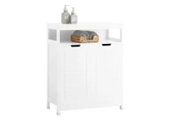 SoBuy Badkommode Kommode Sideboard Flurschrank Badezimmerschrank Weiß BZR121-W* Kommode
