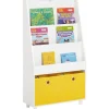 SoBuy Bücherregal Kinderregal mit 2 Boxen Aufbewahrungsregal Weiß KMB69-W