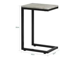 SoBuy Betttisch Beistelltisch Sofatisch Nachttisch Pflegetisch Grau FBT44-HG