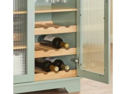 SoBuy Buffet Sideboard Küchenschrank Kommode Mikrowellenschrank FSB81-GR* Schränke