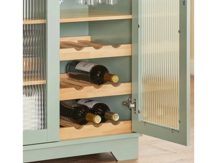 SoBuy Buffet Sideboard Küchenschrank Kommode Mikrowellenschrank FSB81-GR* Schränke
