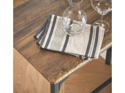 SoBuy Essgruppe Bartisch Set Esstisch mit 2 Stühlen Braun-Schwarz OGT03-XL* Hocker|Stühle