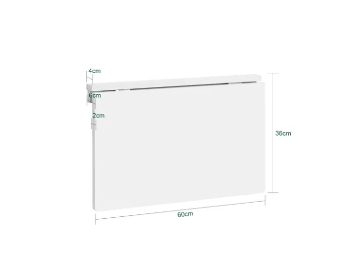 SoBuy Esstisch Klapptisch Küchentisch Wandtisch 60x40cm Weiß FWT03-W* Tische