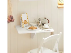 SoBuy Esstisch Klapptisch Küchentisch Wandtisch 60x40cm Weiß FWT03-W* Tische