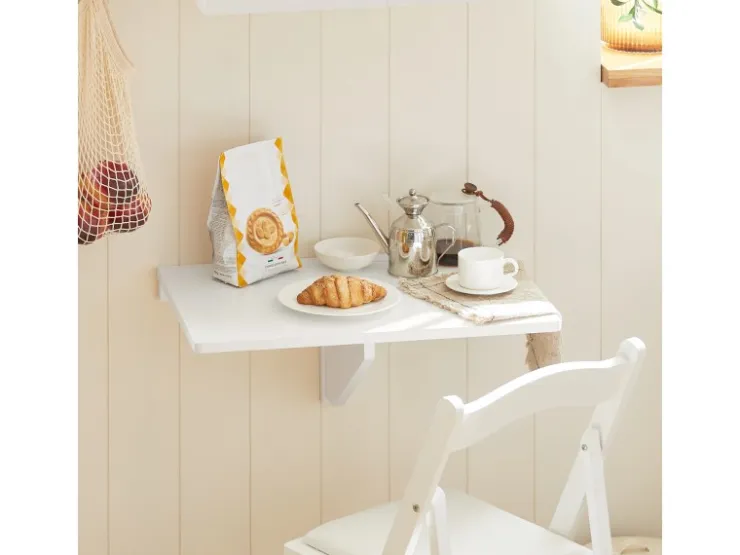 SoBuy Esstisch Klapptisch Küchentisch Wandtisch 60x40cm Weiß FWT03-W* Tische