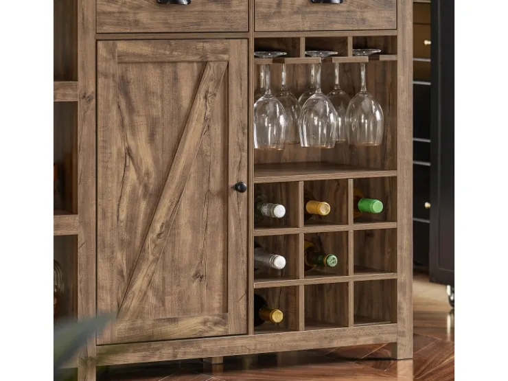 SoBuy Kücheninsel Freistehend Küchenschrank Sideboard Buffet Vintage SVW20-N