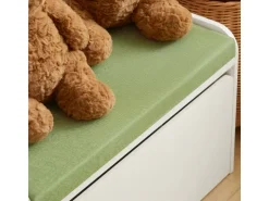 SoBuy Kinder Spielzeugtruhe Spielzeugkiste Aufbewahrungsbox Schuhbank KMB80-W* Sitzbänke