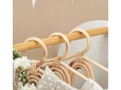 SoBuy Kinderkleiderschrank mit 3 Haken Kleiderständer mit Box KMB40-W
