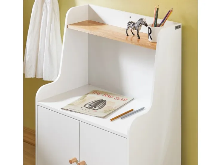 SoBuy Kinderregal Bücherregal Kinderzimmer Regal Aufbewahrungsregal KMB84-W* Bücherregale