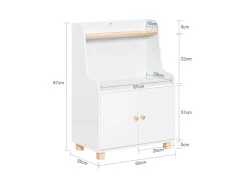 SoBuy Kinderregal Bücherregal Kinderzimmer Regal Aufbewahrungsregal KMB84-W* Bücherregale