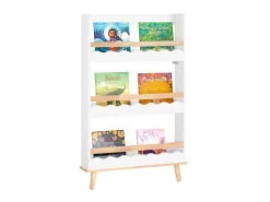 SoBuy Kinderregal Bücherregal für Kinder Wandregal Aufbewahrungsregal KMB77-W* Aufbewahrung|Regal Weiß