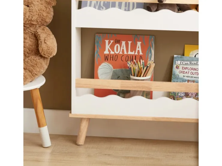 SoBuy Kinderregal Bücherregal für Kinder Wandregal Aufbewahrungsregal KMB77-W* Aufbewahrung|Regal Weiß