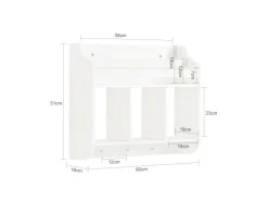 SoBuy Kinderregal Bücherregal für Kinder Wandregal Hängeregal KMB46-W
