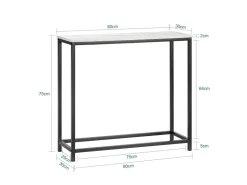 SoBuy Konsolentisch Flurtisch Dekotisch Sideboard Beistelltisch FSB29-SCH