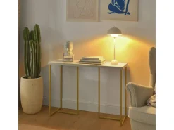 SoBuy Konsolentisch Flurtisch Dekotisch Sideboard Beistelltisch FSB58-G* Sideboards