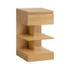 SoBuy Nachttisch mit Schublade und 2 Ablagen Beistelltisch 39x65x39cm Natur FBT49-N