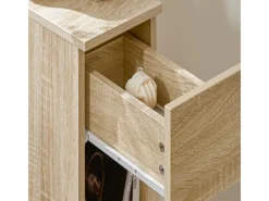 SoBuy Nachttisch mit Schublade Beistelltisch Nachtschrank Natur FBT111-N* Tische