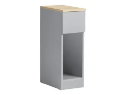 SoBuy Nachttisch mit Schublade Beistelltisch Nachtschrank Hellgrau FBT111-HG* Tische