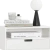 SoBuy Nachttisch Nachtregal Nachtschrank Wandschrank Hängeschrank NKD03-W