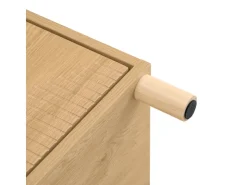 SoBuy Nachttisch Nachtschrank mit 2 Schubladen Beistelltisch für das Schlafzimmer Natur FBT166-N* Tische