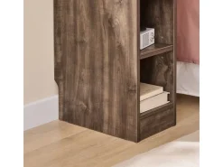 SoBuy Nachttisch Schmal Beistelltisch mit Schublade und 2 Ablage FBT111-SN* Tische