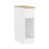 SoBuy Nachttisch Schmal Beistelltisch mit Schublade für Schlafzimmer FBT111-W
