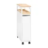 SoBuy Nischenwagen mit 3 Schubladen Schmal Küchenregal Natur 20x79x51cm NSR11-WN