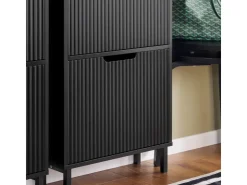 SoBuy Schuhkipper mit 3 Klappen Schuhschrank Schmal für Diele Flur FSR177-H-SCH