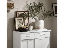 SoBuy Schuhschrank Buffet Küchenschrank Sideboard Kommode Weiß FSB84-W* Sideboards