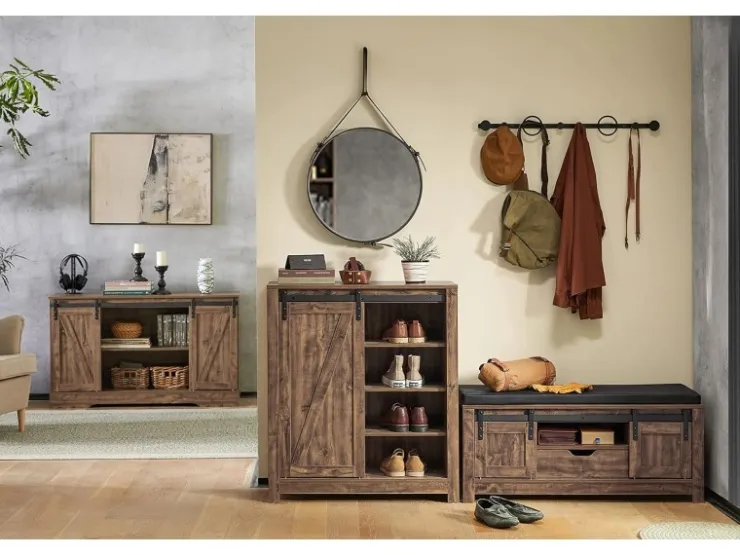SoBuy Sideboard Kommode Schuhschrank Küchenschrank Flurschrank FSB59-N* Schränke