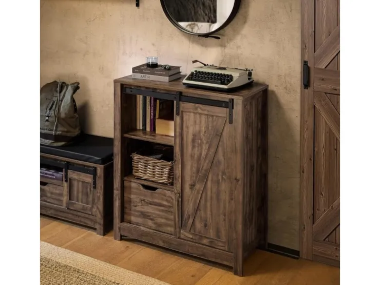 SoBuy Sideboard Kommode Schuhschrank Küchenschrank Flurschrank FSB59-N* Schränke