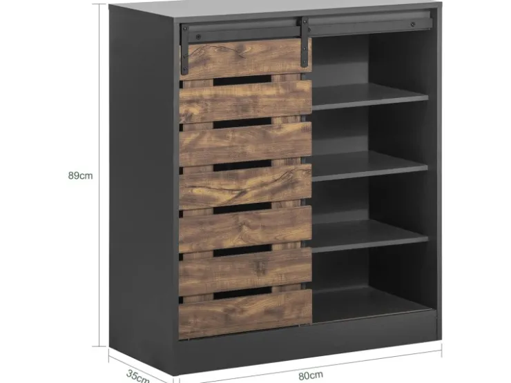 SoBuy Sideboard Schuhschrank Kommode Küchenschrank Flurschrank Lowboard FSB65-HG