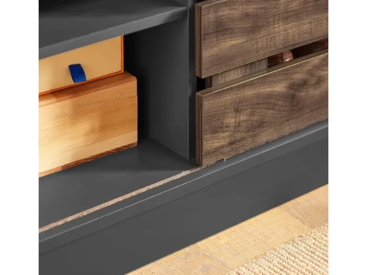 SoBuy Sideboard Schuhschrank Kommode Küchenschrank Flurschrank Lowboard FSB65-HG