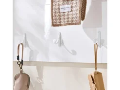 SoBuy Wandgarderobe Garderobenleiste mit Regal und Haken Garderobenpaneel für Flur FHK36-W* Garderoben