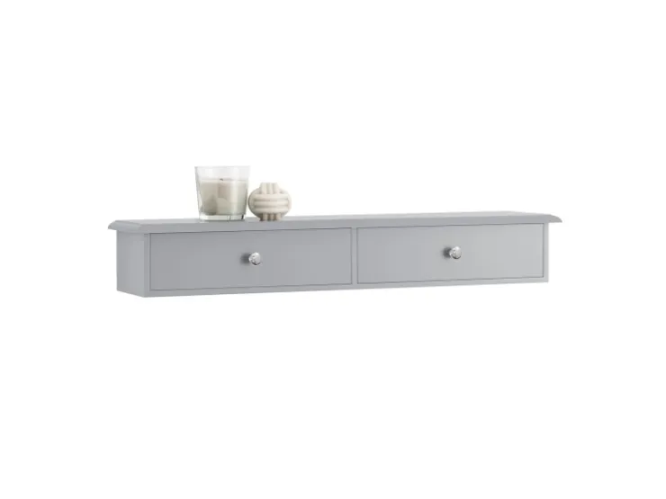 SoBuy Wandschrank Hängeregal Wandregal Wandgarderobe Hellgrau FRG43-HG* Bücherregale