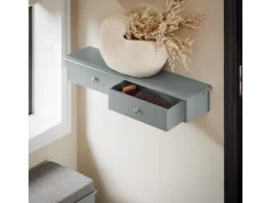 SoBuy Wandschrank Hängeregal Wandregal Wandgarderobe Hellgrau FRG43-HG* Bücherregale