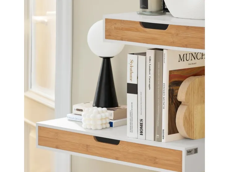 SoBuy Wandschrank Hängeschrank Wandgarderobe mit Schublade FRG92-WN* Wandregale|Schweberegale