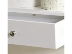 SoBuy Wandschrank mit 3 Schubladen Hängeschrank Weiß FRG43-L-W* Schweberegale|Regal Weiß
