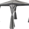 Sojag Aluminium-Pavillon Verona 10 x 10 Anthrazit 298 cm x 298 cm x 261 cm* Insektenschutz