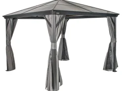 Sojag Aluminium-Pavillon Verona 10 x 10 Anthrazit 298 cm x 298 cm x 261 cm* Insektenschutz