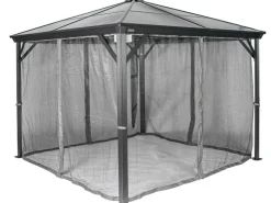Sojag Aluminium-Pavillon Verona 10 x 10 Anthrazit 298 cm x 298 cm x 261 cm* Insektenschutz