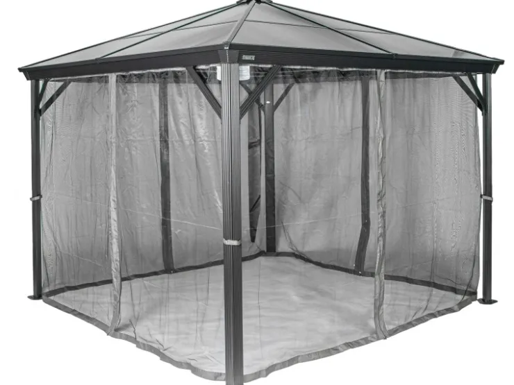Sojag Aluminium-Pavillon Verona 10 x 10 Anthrazit 298 cm x 298 cm x 261 cm* Insektenschutz