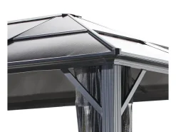 Sojag Pavillon Meridien 12 x 16 Anthrazit 365 cm x 485 cm x 270 cm* Insektenschutz