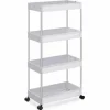 Songmics Küchenregal 4 Ebenen 22,2 cm x 40,3 cm x 86 cm Weiß* Regale Massivholz|Regal Weiß
