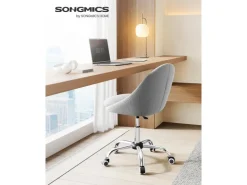 Songmics Schreibtischstuhl Höhenverstellbar Grau* Stühle