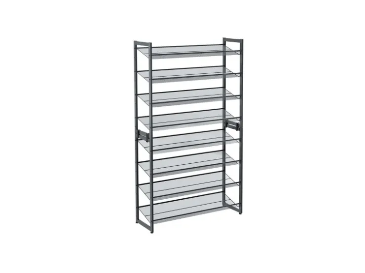 Songmics Schuhregal 8 Ebenen 30,7 cm x 92,5 cm x 163,5 cm Grau* Regale Massivholz
