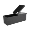 Songmics Sitzbank mit Stauraum 38 cm x 110 cm x 38 cm Dunkelgrau